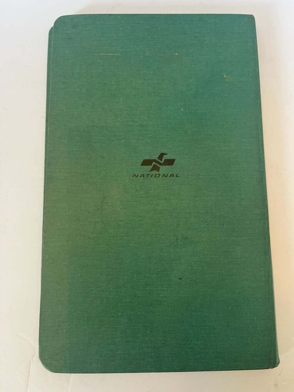 Vintage National Blank Record Book 56-111, Green Hardcover Journal